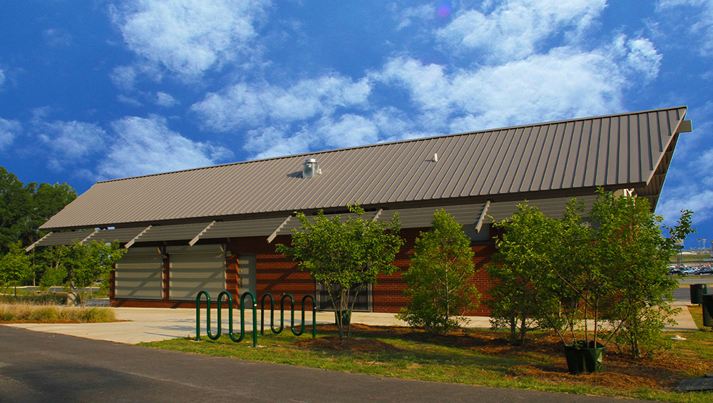 side view of building